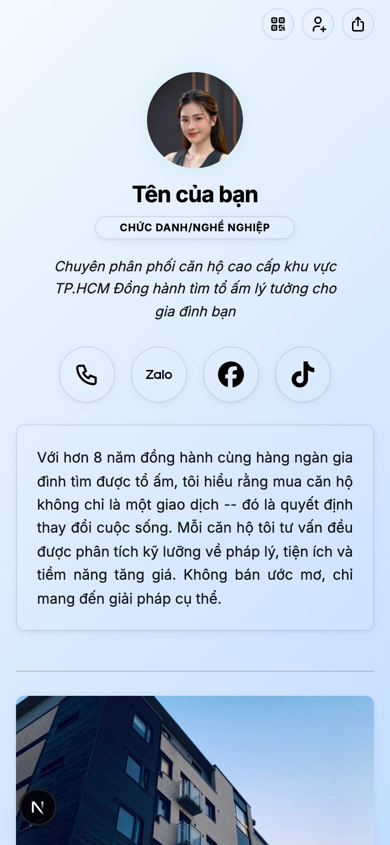 Thông tin căn hộ