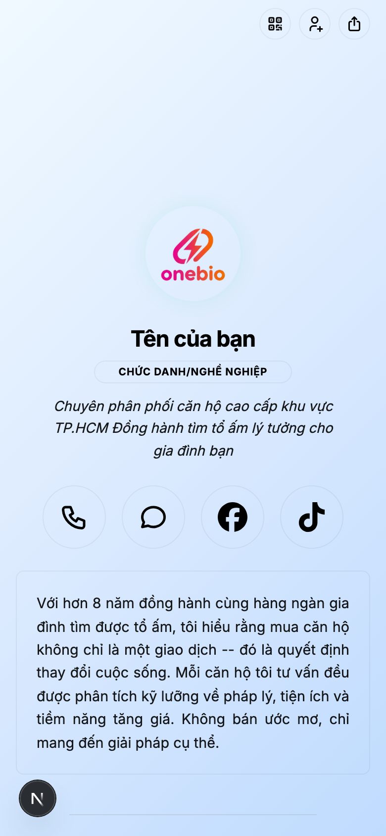 Thông tin căn hộ