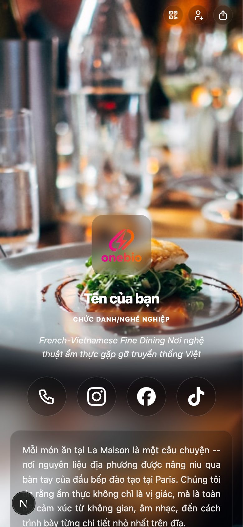Nhà hàng Fine Dining