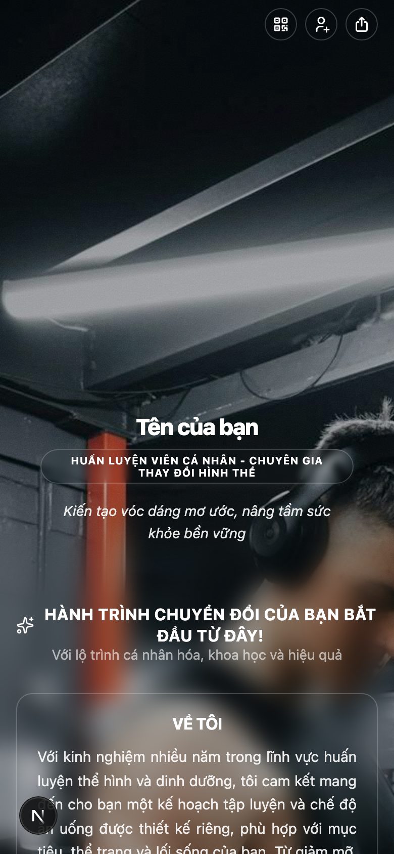 Huấn Luyện Viên Thể Hình