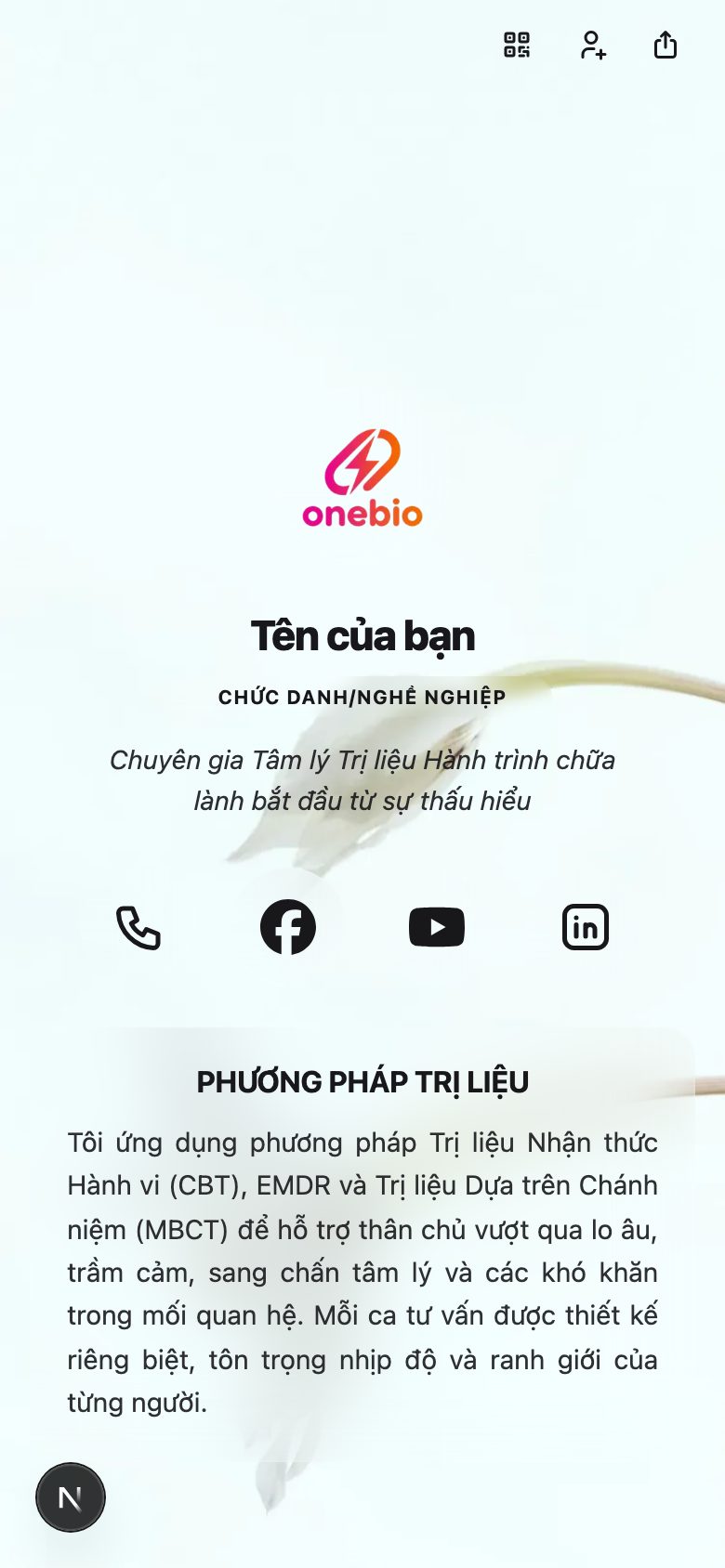 Chuyên gia tâm lý / Tâm lý trị liệu