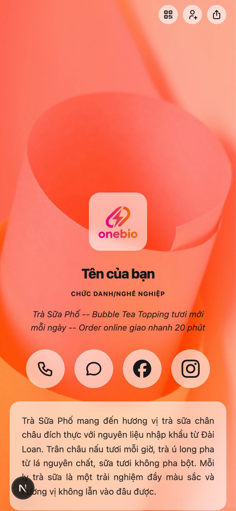Quán trà sữa / Bubble Tea
