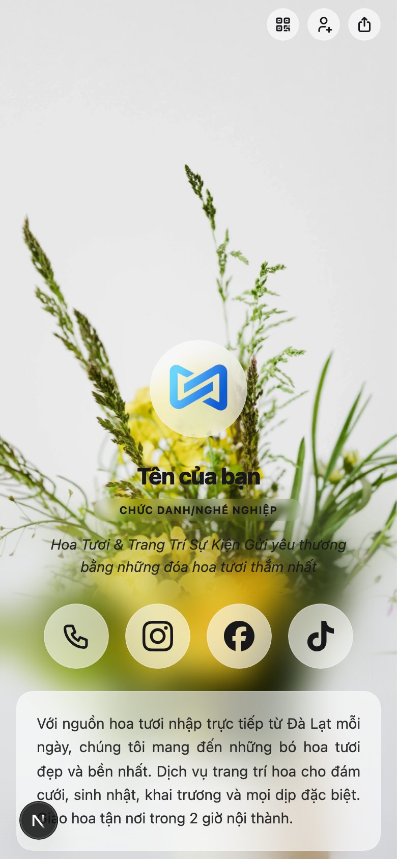 Dịch vụ hoa tươi & trang trí sự kiện