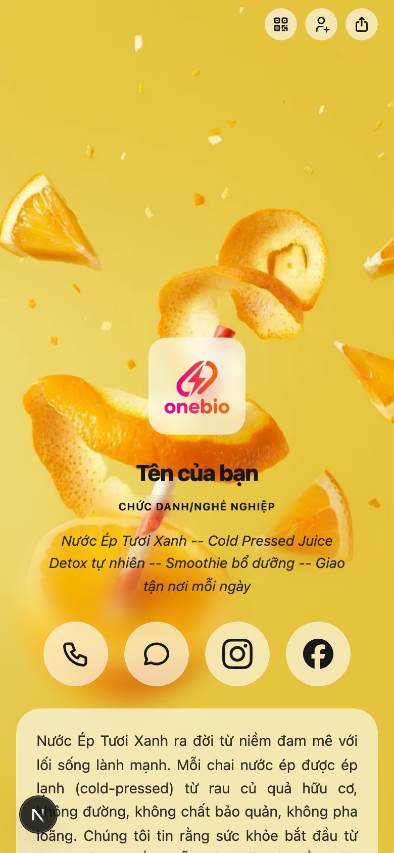 Nước Ép Tươi Xanh