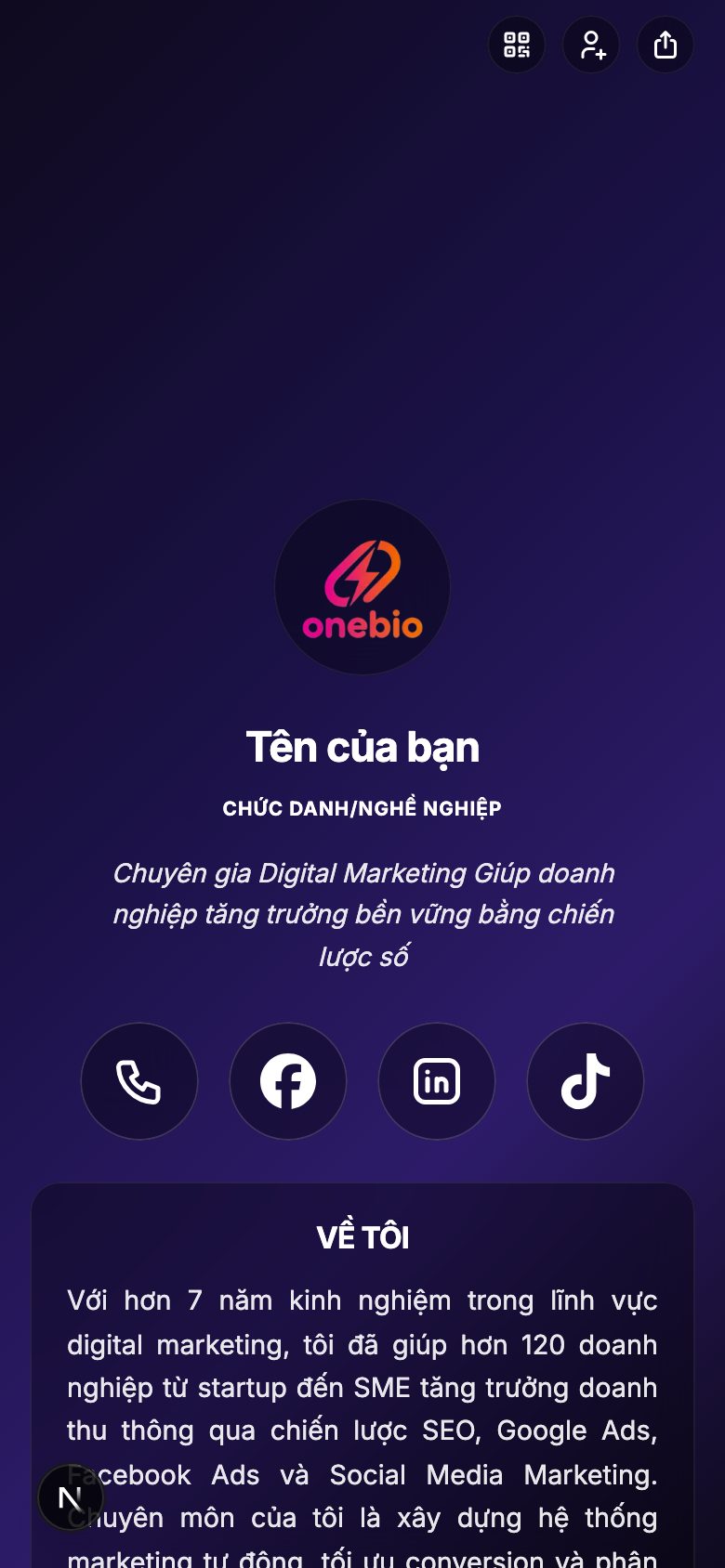 Chuyên gia Marketing / Digital Marketing