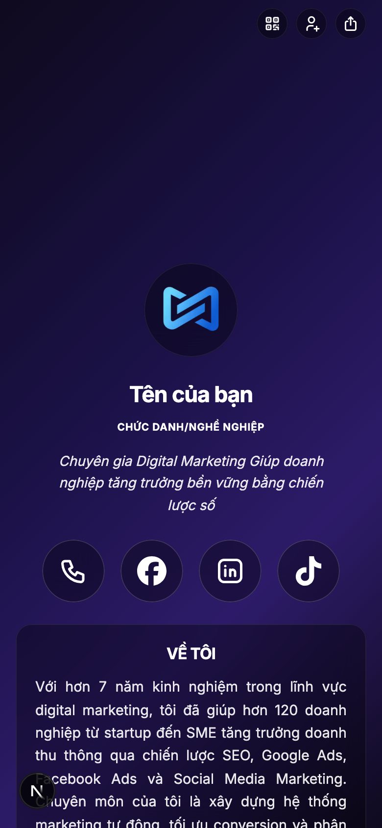 Chuyên gia Marketing / Digital Marketing