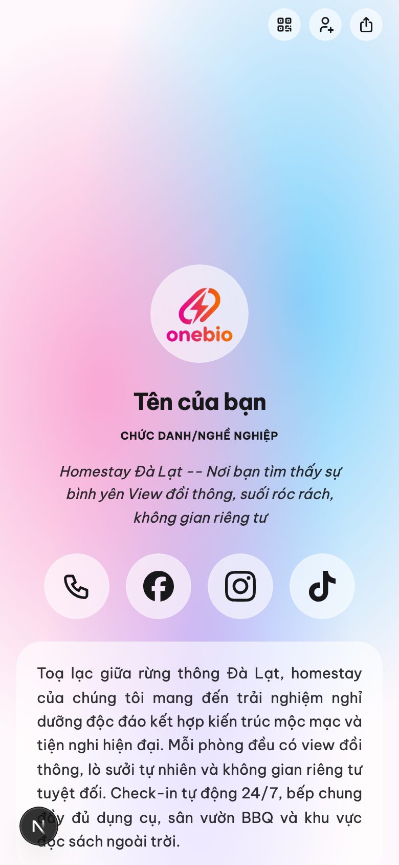 Homestay / Airbnb / Nhà nghỉ