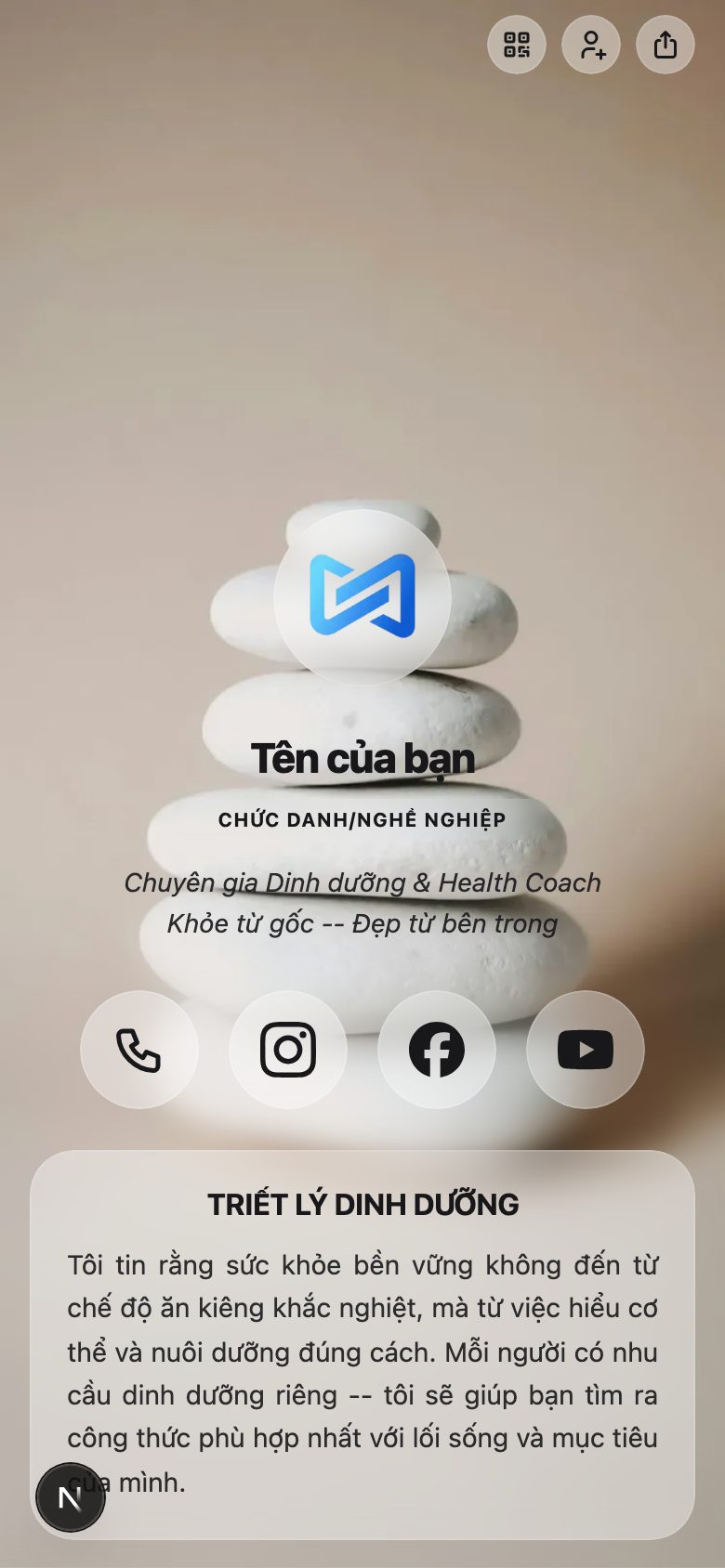 Chuyên gia dinh dưỡng / Health coach