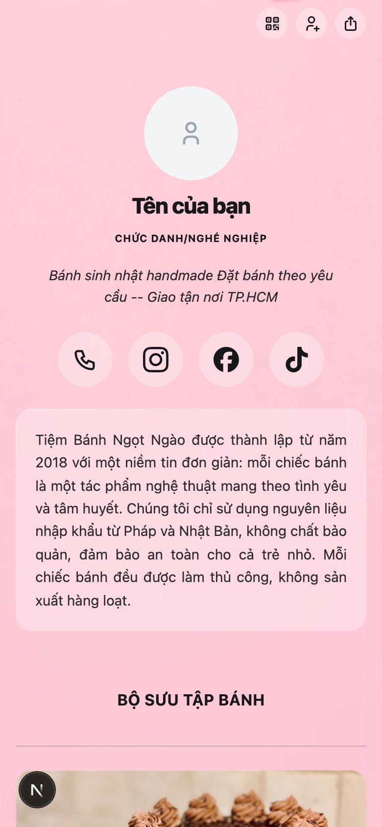 Tiệm Bánh Ngọt Ngào