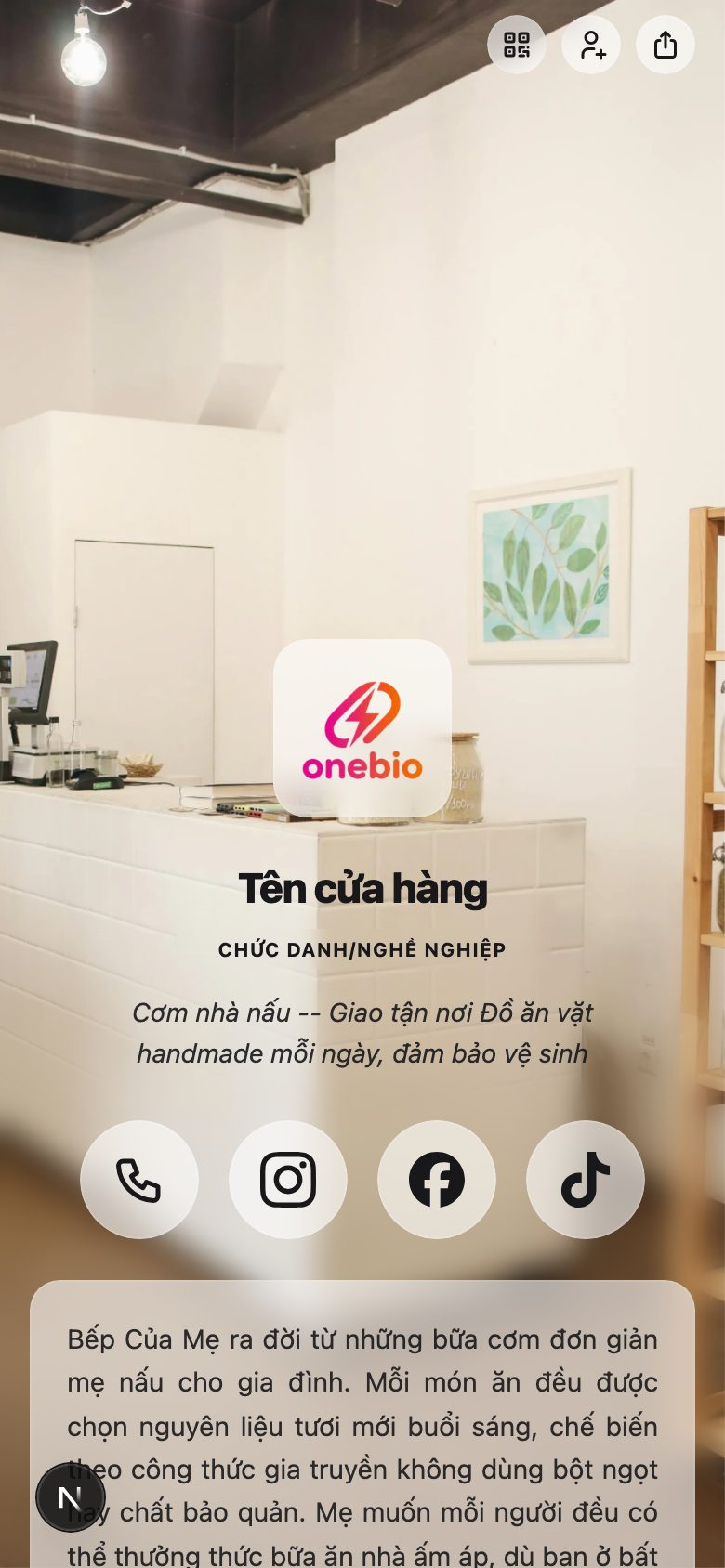 Bếp online / Ăn vặt handmade