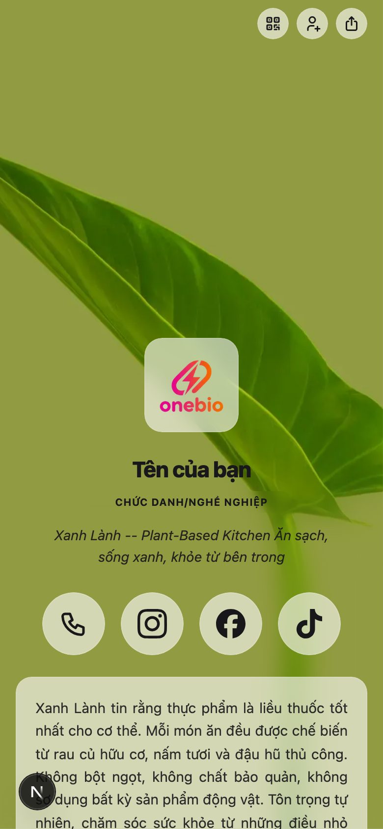 Quán chay / Vegan / Healthy food