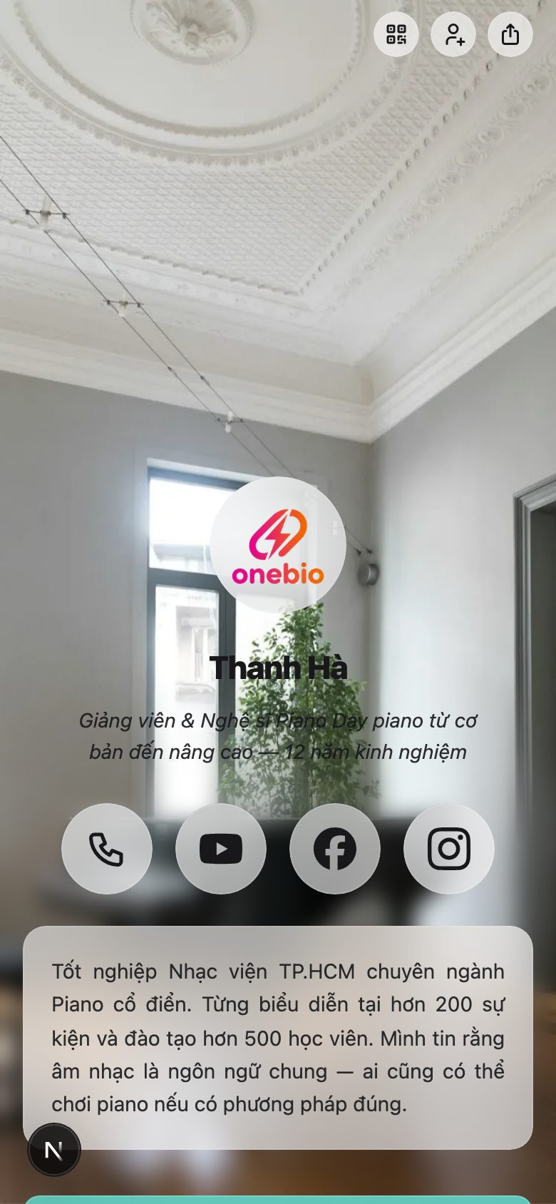 Piano teacher / performer