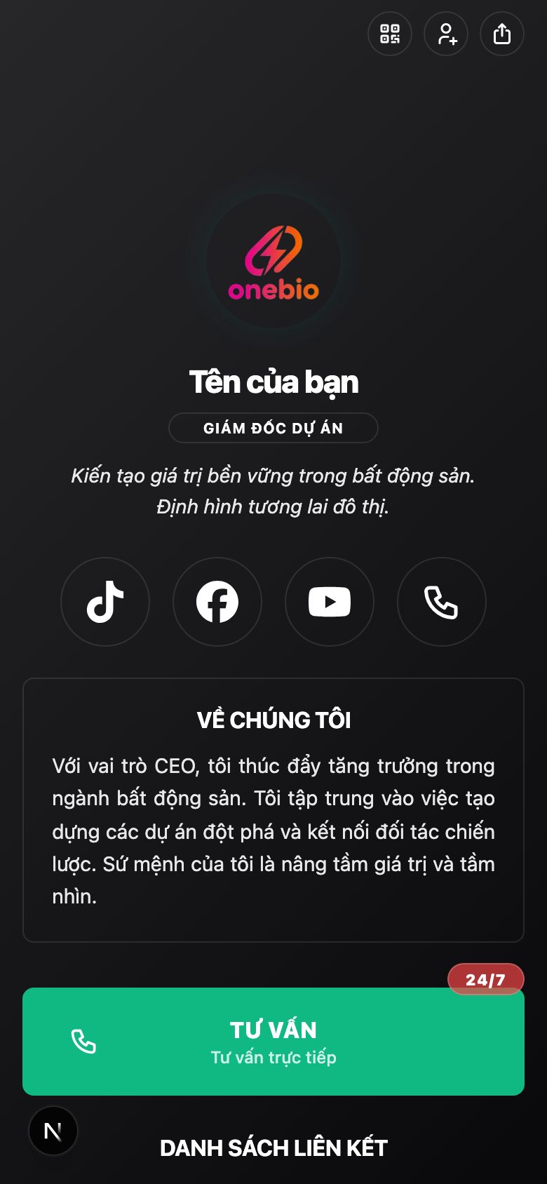 Thông tin dự án bất động sản