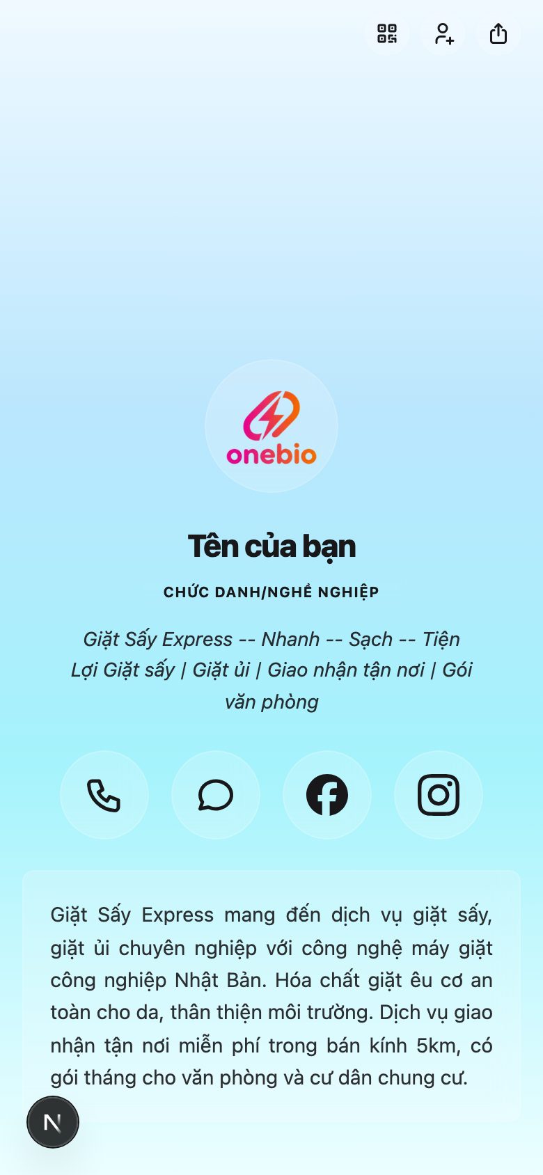 Tiệm giặt ủi / Giặt sấy tự động