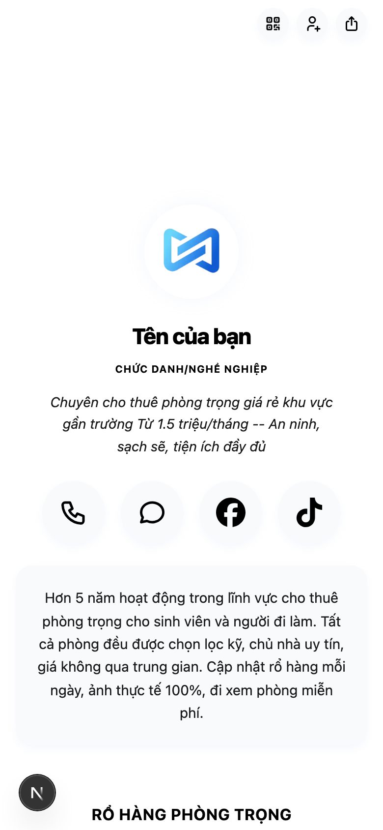 Phòng Trọ Sinh Viên