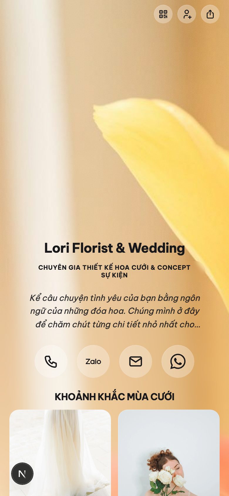 DỊCH VỤ CƯỚI & HOA TƯƠI