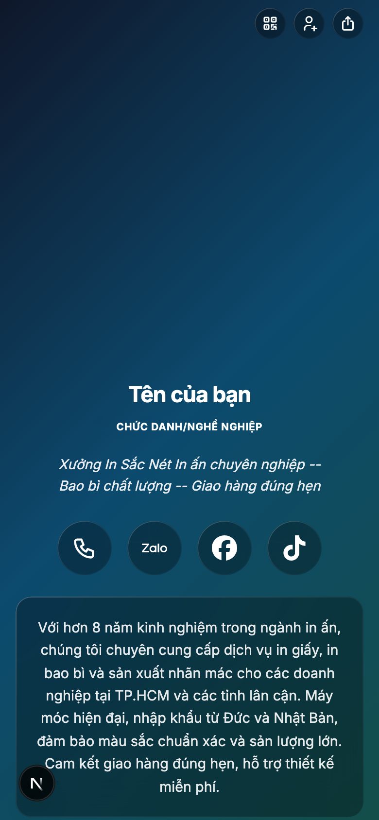 Xưởng In Sắc Nét